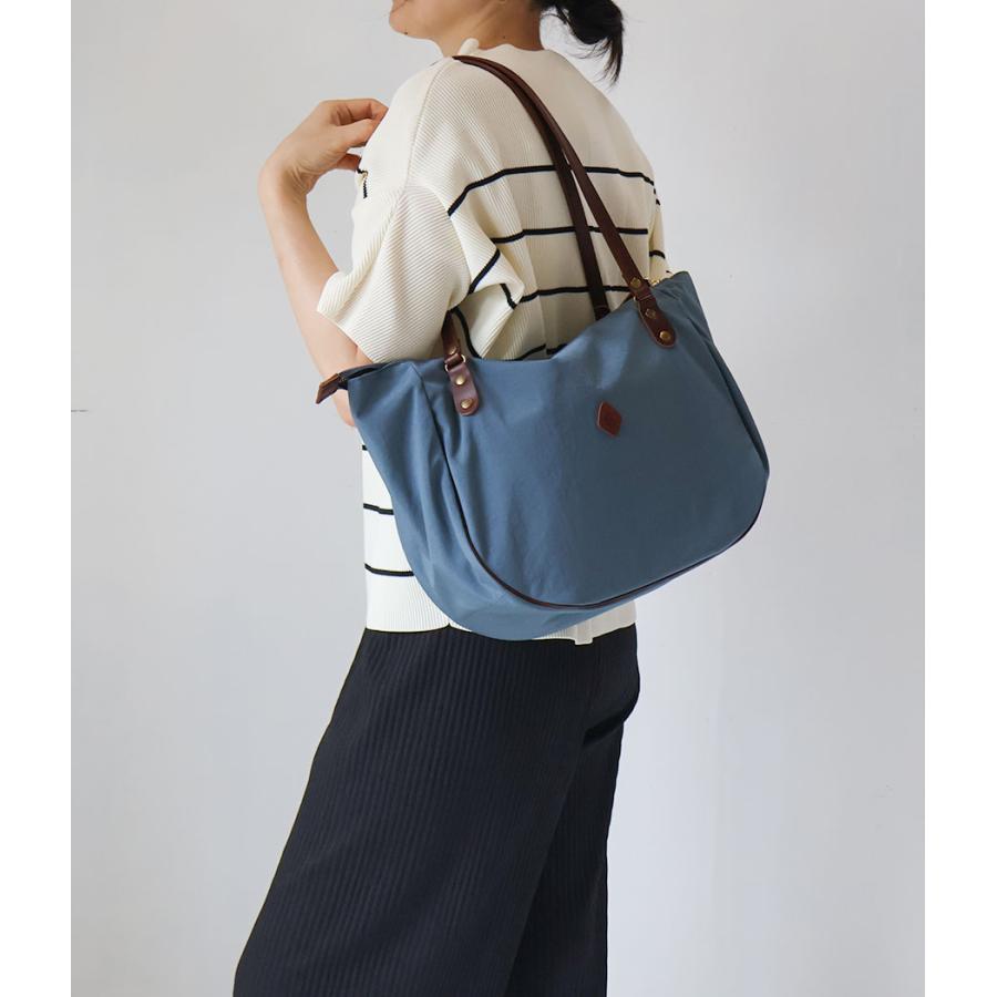 CLEDRAN（クレドラン） トートバッグ ナイロン 半円型 パイピング LALI