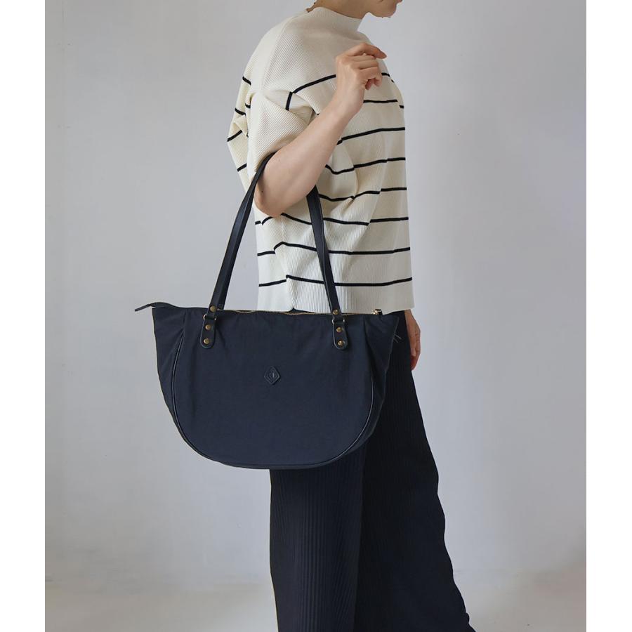 CLEDRAN（クレドラン） トートバッグ ナイロン 半円型 パイピング LALI