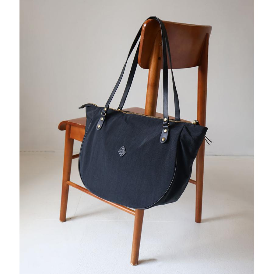 CLEDRAN（クレドラン） トートバッグ ナイロン 半円型 パイピング LALI