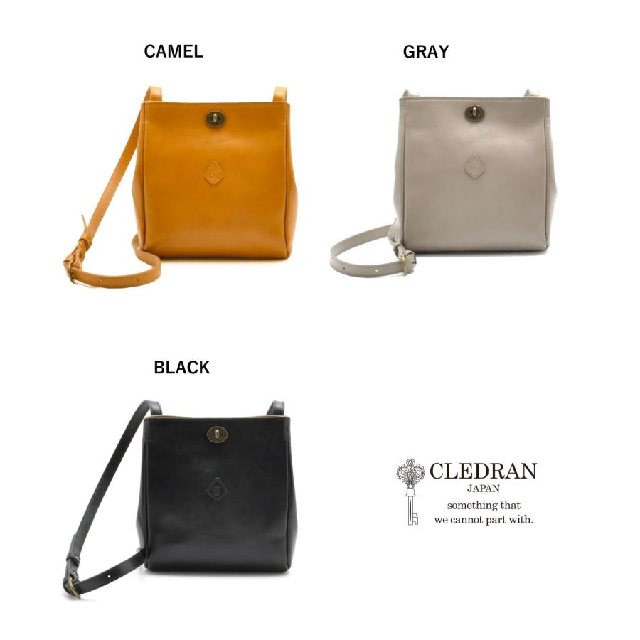 CLEDRAN（クレドラン） ショルダーバッグ スクエア ひねり金具 