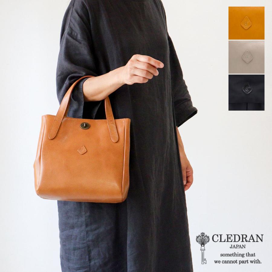 CLEDRAN（クレドラン） トートバッグ スクエア ひねり金具 