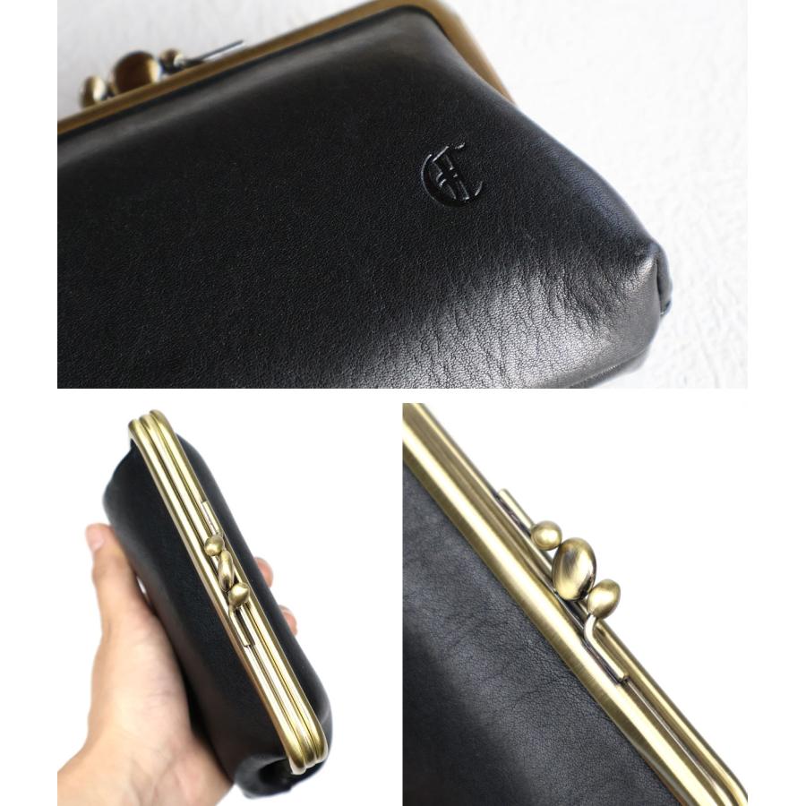 CLEDRAN（クレドラン） がま口財布 カードケース 蛇腹 NOS(ノス) 牛革