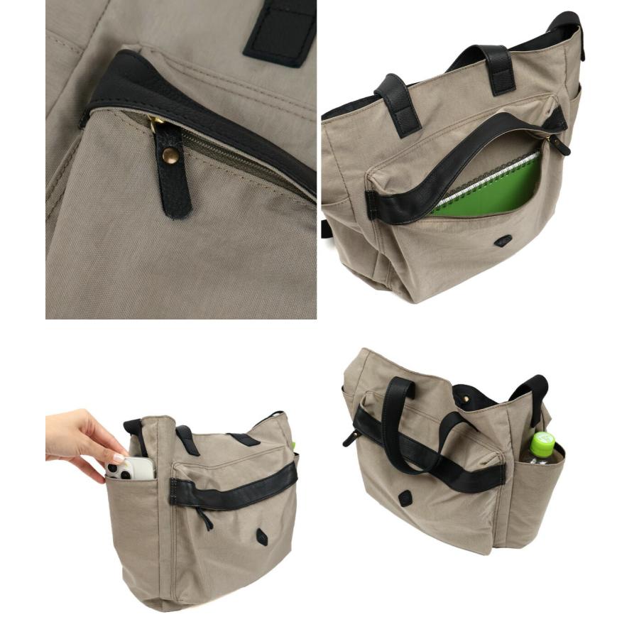 2WAY ショルダーバッグ A4 軽量 ナイロン×牛革 CLEDRAN クレドラン ARU COMBI POKET SHOULDER CL3923 日本製の画像