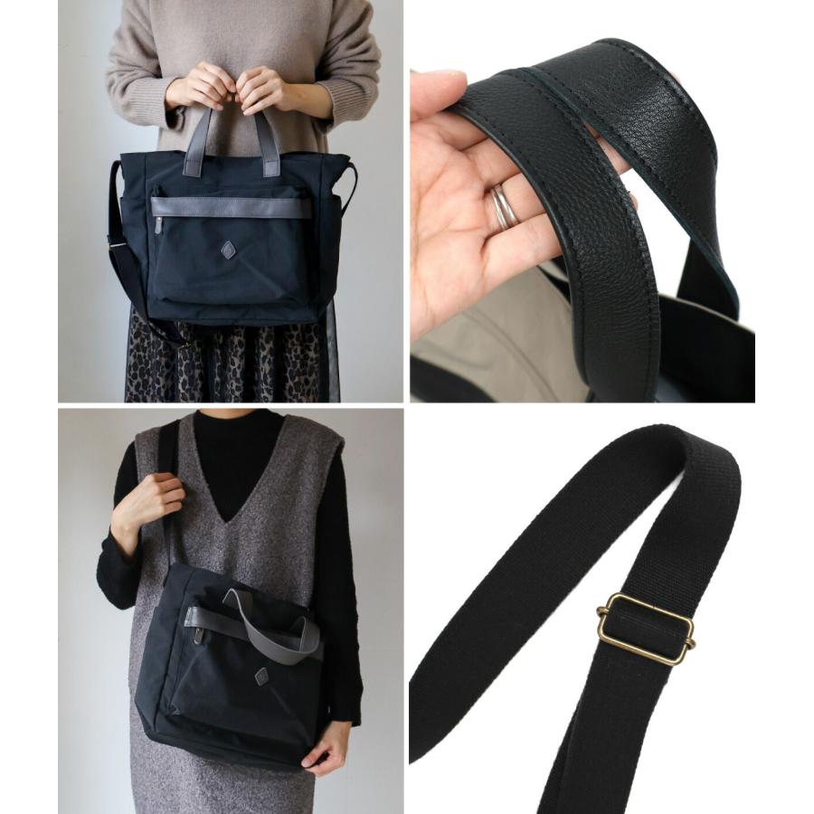 2WAY ショルダーバッグ A4 軽量 ナイロン×牛革 CLEDRAN クレドラン ARU COMBI POKET SHOULDER CL3923 日本製の画像