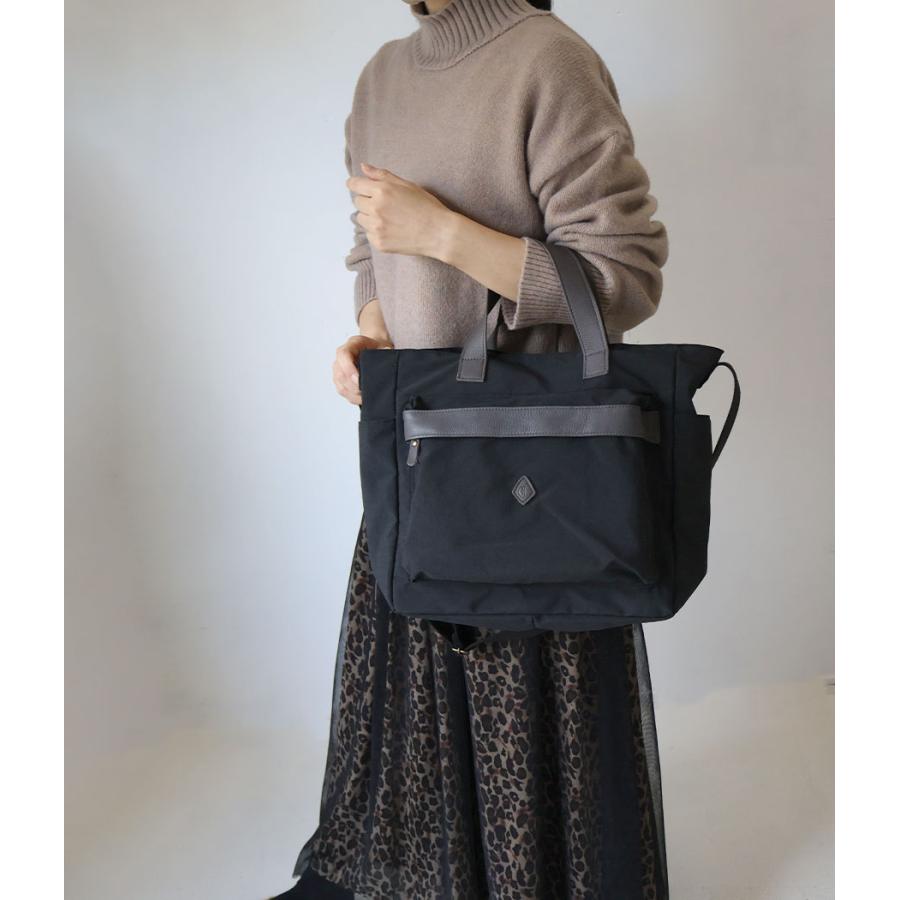 2WAY ショルダーバッグ A4 軽量 ナイロン×牛革 CLEDRAN クレドラン ARU COMBI POKET SHOULDER CL3923 日本製の画像
