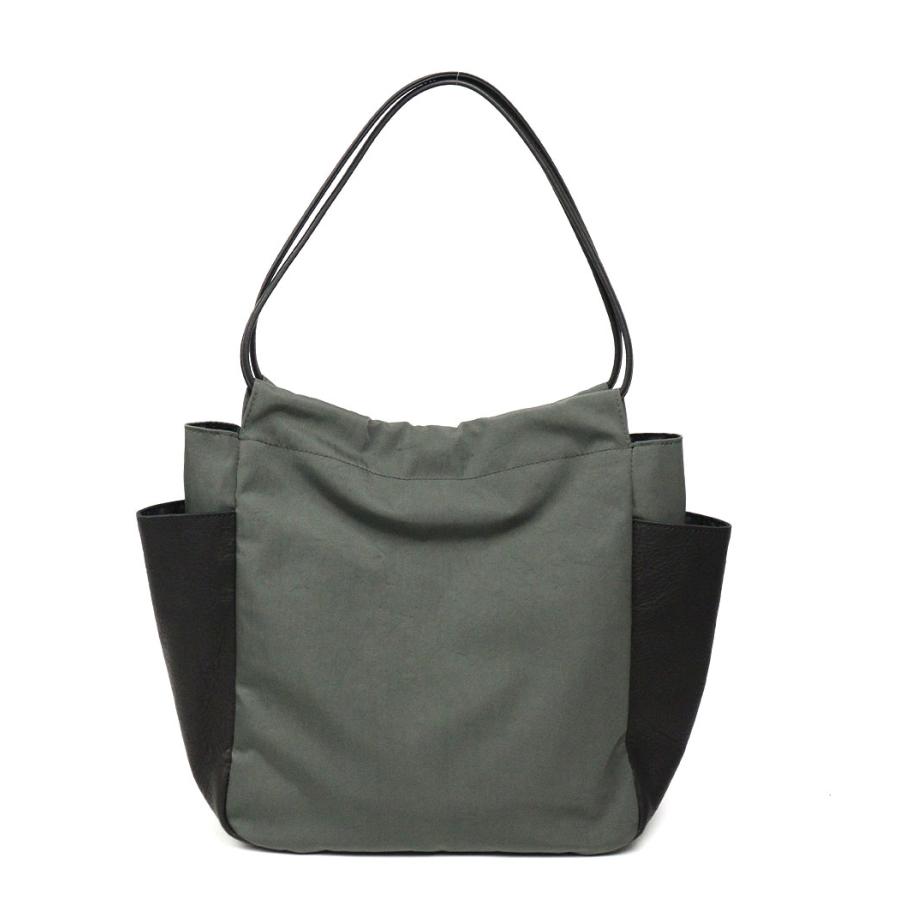 CLEDRAN（クレドラン） トートバッグ ギャザー ナイロン×牛革 LIMO