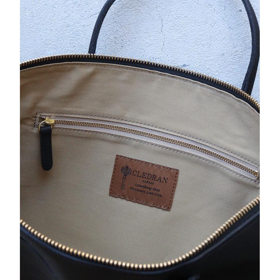 2WAYトートバッグ ビジネスバッグ CLEDRAN クレドラン CORE A4 FLAT 2WAY BAG 本革 牛革 CL3936 日本製の画像