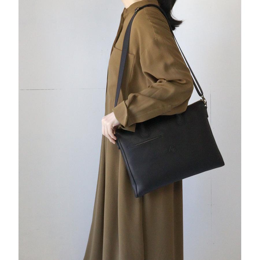2WAYトートバッグ ビジネスバッグ CLEDRAN クレドラン CORE A4 FLAT 2WAY BAG 本革 牛革 CL3936 日本製の画像