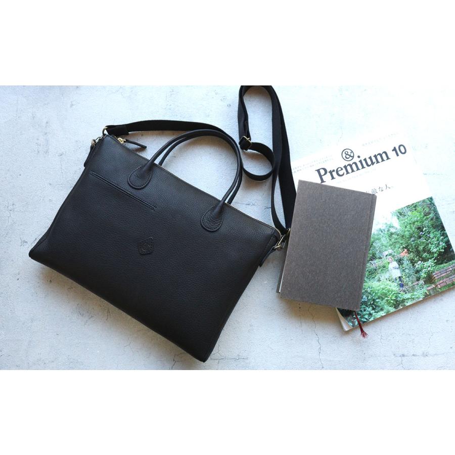 2WAYトートバッグ ビジネスバッグ CLEDRAN クレドラン CORE A4 FLAT 2WAY BAG 本革 牛革 CL3936 日本製の画像