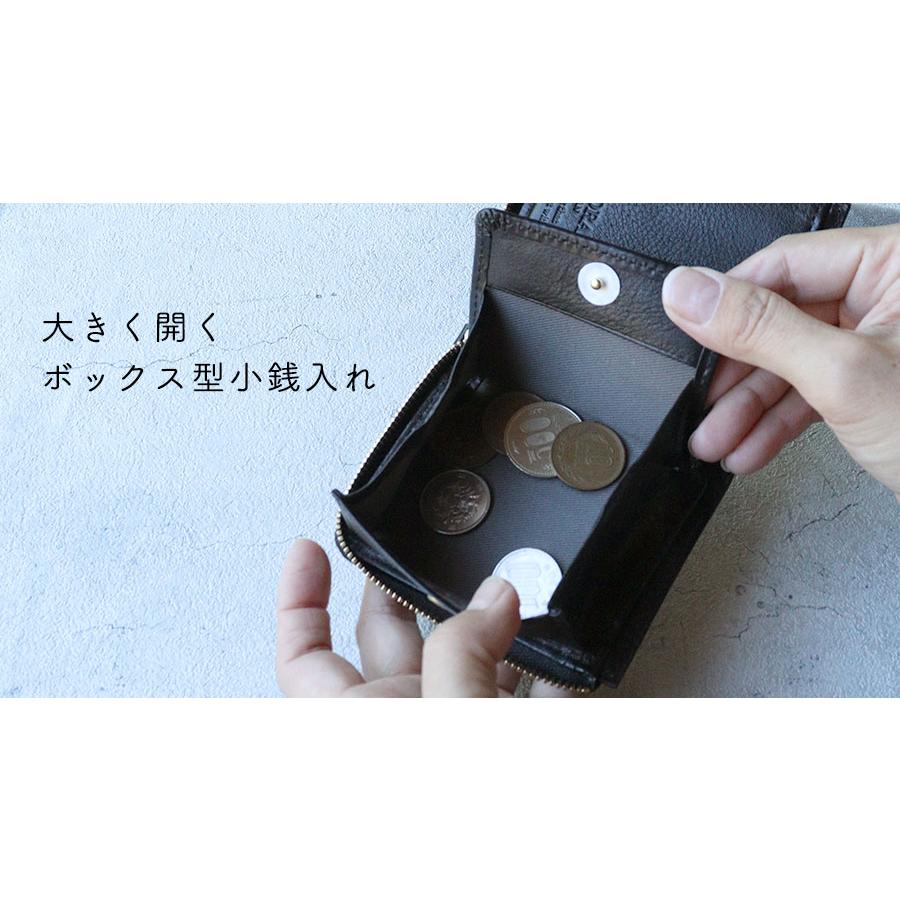 CLEDRAN（クレドラン） 縦型財布 コンパクト ボックス型小銭入れ NOS