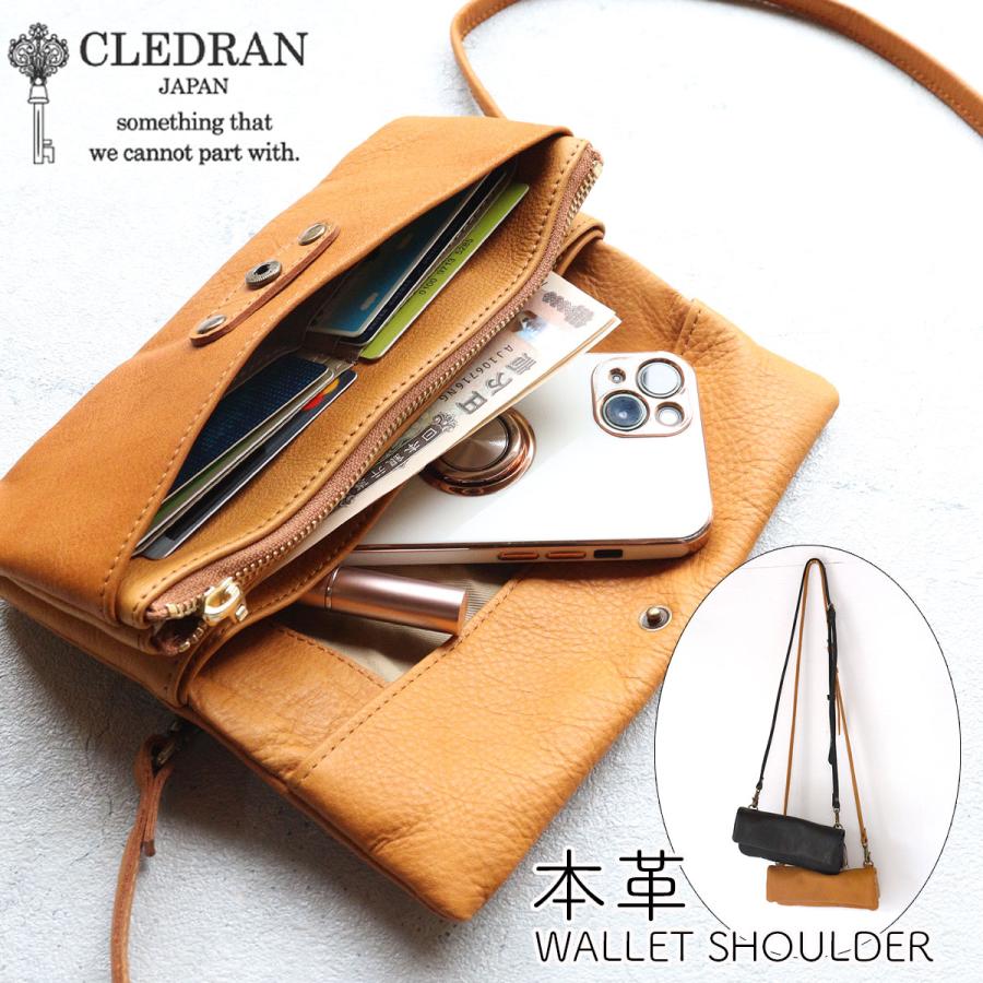 CLEDRAN（クレドラン） お財布ポシェット ミニショルダーバッグ 財布 