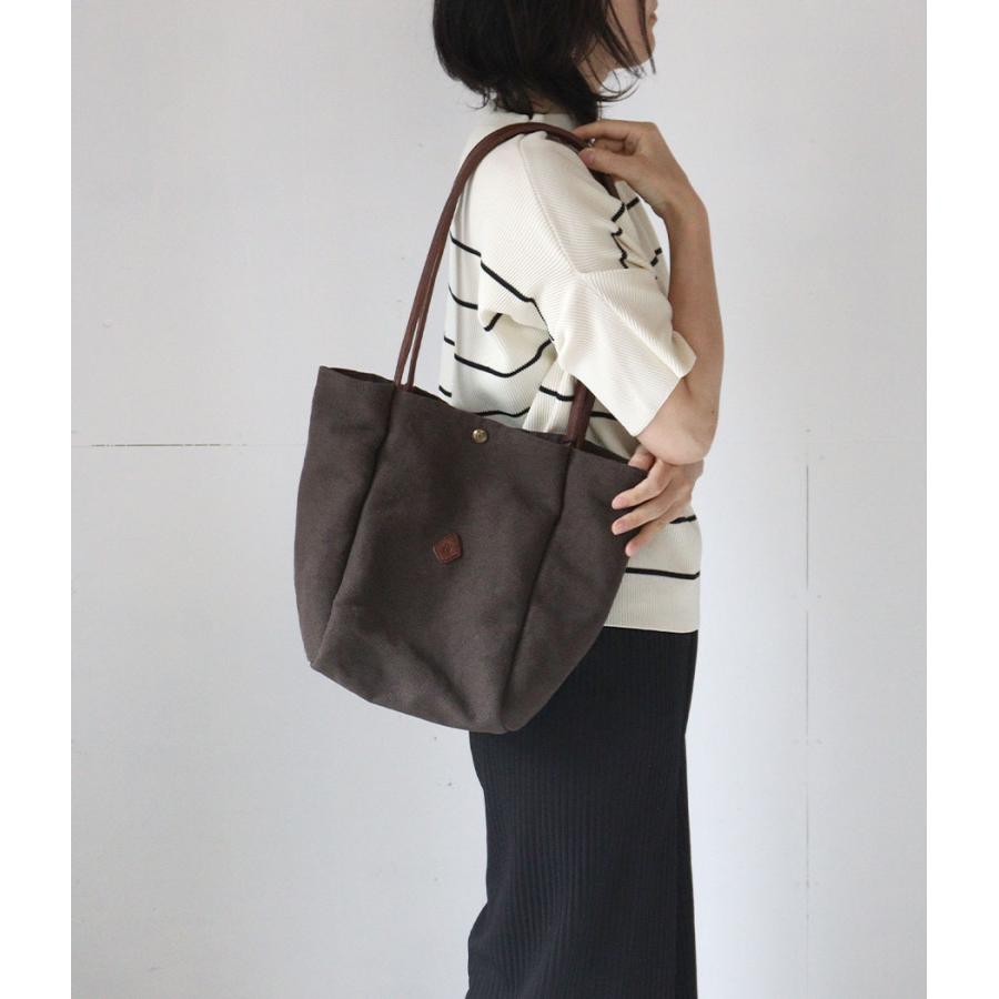 CLEDRAN（クレドラン） トートバッグ 縦型 肩掛け A4 ウォッシュド