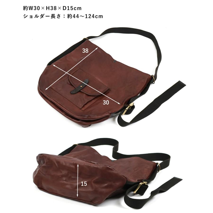 2WAYバッグ ナップザック ショルダーバック Cramp(クランプ) 池之端銀革店 オールレザー ヴィンテージ 本革 日本製 国産 メンズ レディース ギフト CR-5023の画像