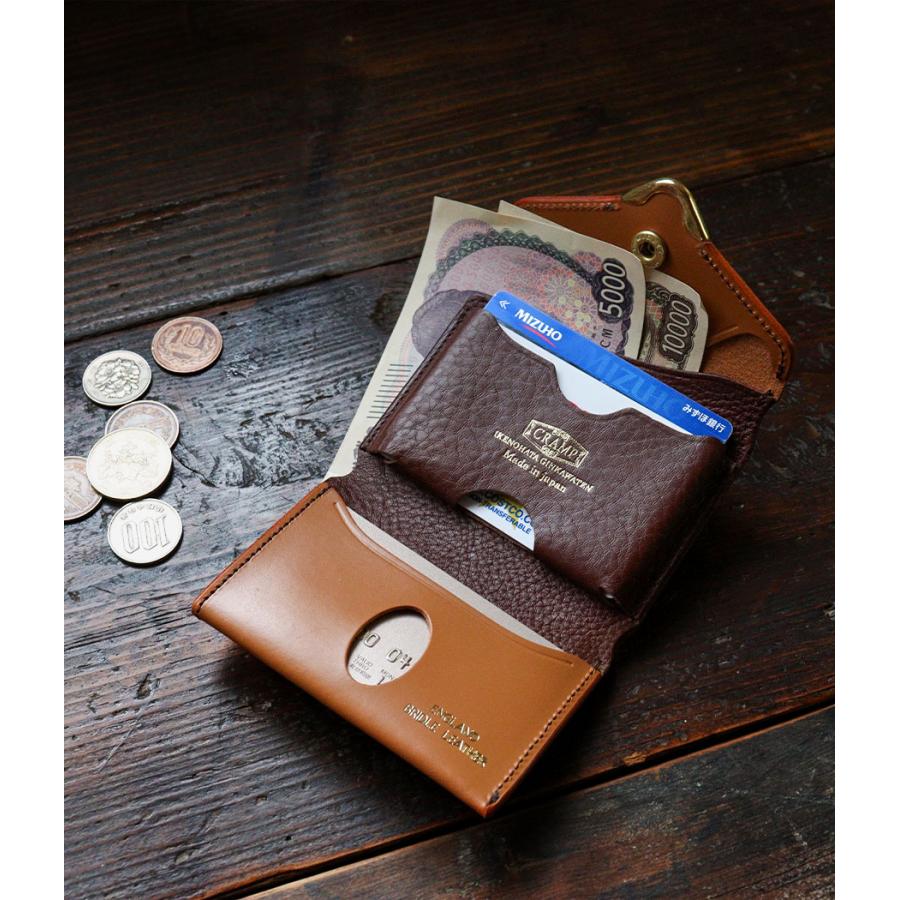 cramp（クランプ） ミニ財布 池之端銀革店 UKブライドルレザー