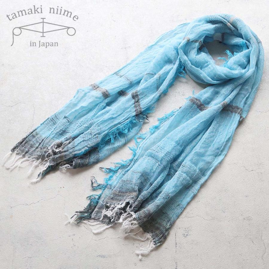 播州織 コットンショールM roots shawl MIDDLE 45×180cm tamaki niime 