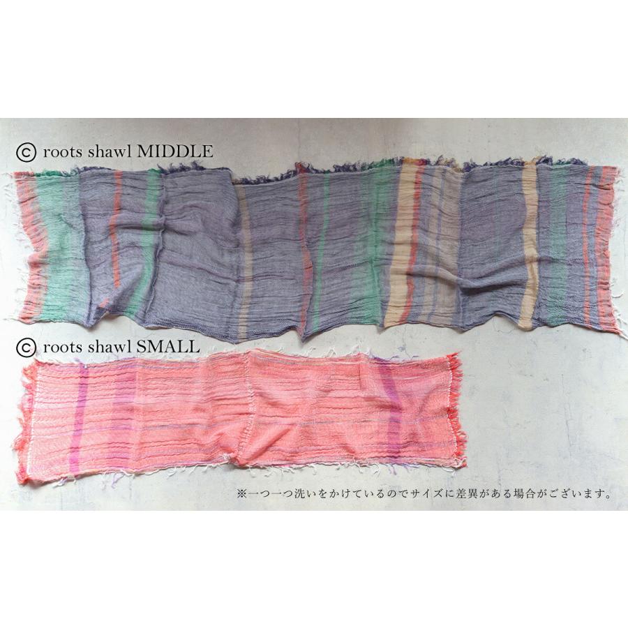 tamaki niime 播州織 コットンショールM roots shawl MIDDLE 45×180cm
