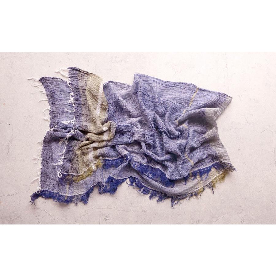 tamaki niime 播州織 コットンショールM roots shawl MIDDLE 45×180cm