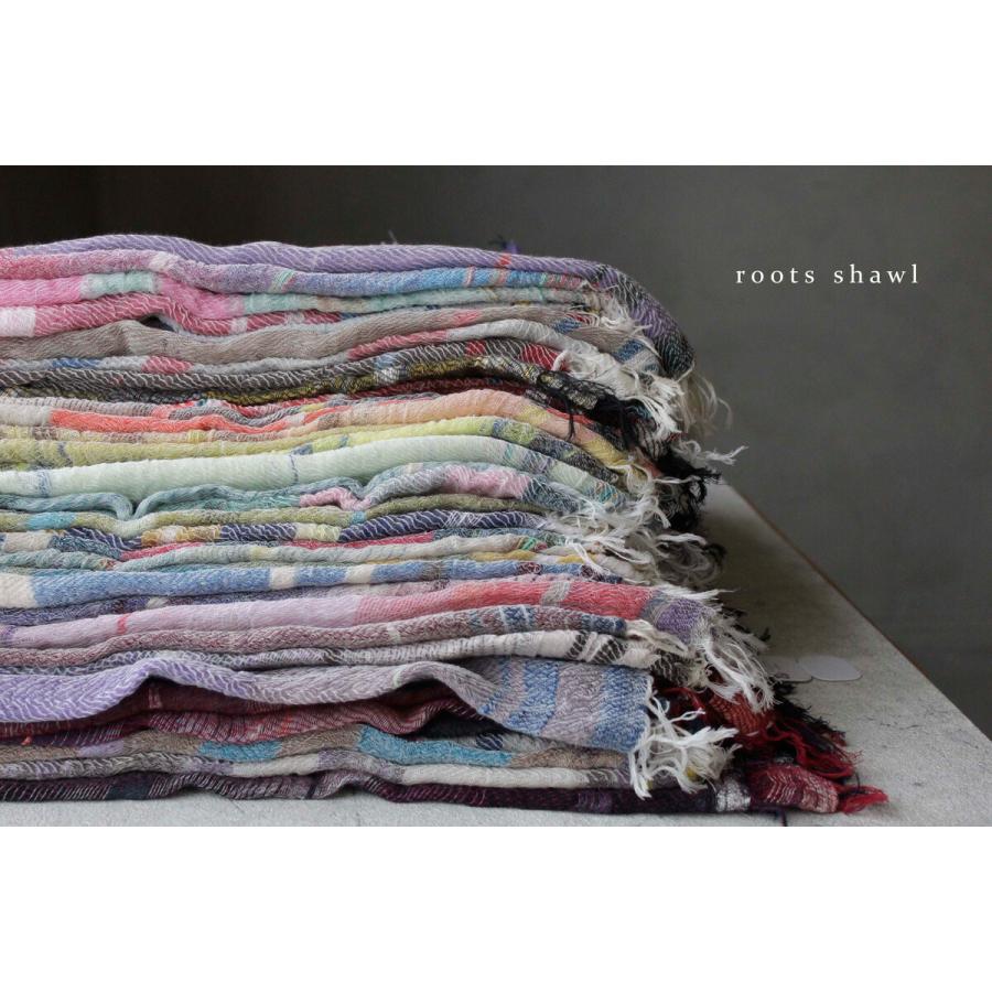 tamaki niime 播州織 コットンショールS roots shawl SMALL 44×118cm