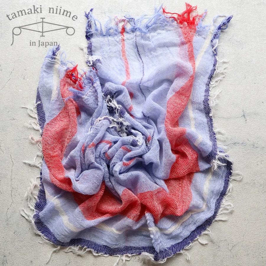 tamaki niime 播州織 コットンショールS roots shawl SMALL 44×118cm