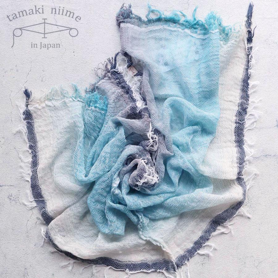 tamaki niime 播州織 コットンショールS roots shawl SMALL 44×118cm