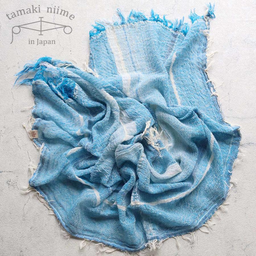 tamaki niime 播州織 コットンショールS roots shawl SMALL 44×118cm