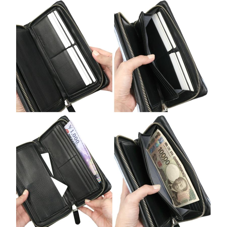 VIADOAN（ヴィアドアン） ラウンドファスナー長財布 ボックス型小銭