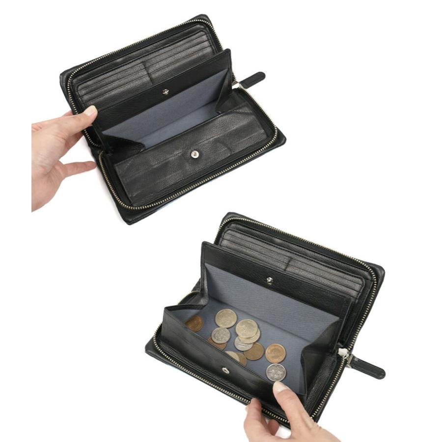 VIADOAN（ヴィアドアン） ラウンドファスナー長財布 ボックス型小銭