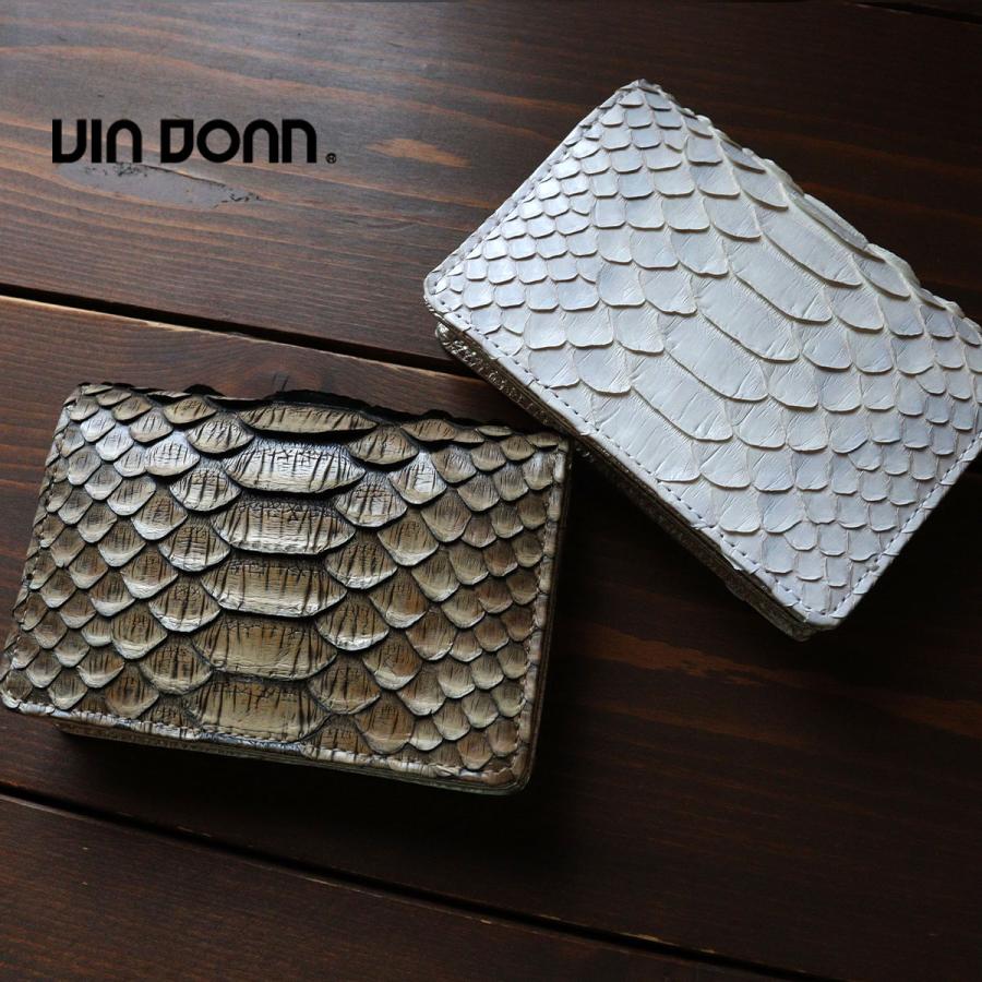 名刺入れ カードケース ヘビ革 ダイヤモンドパイソン VIA DOAN