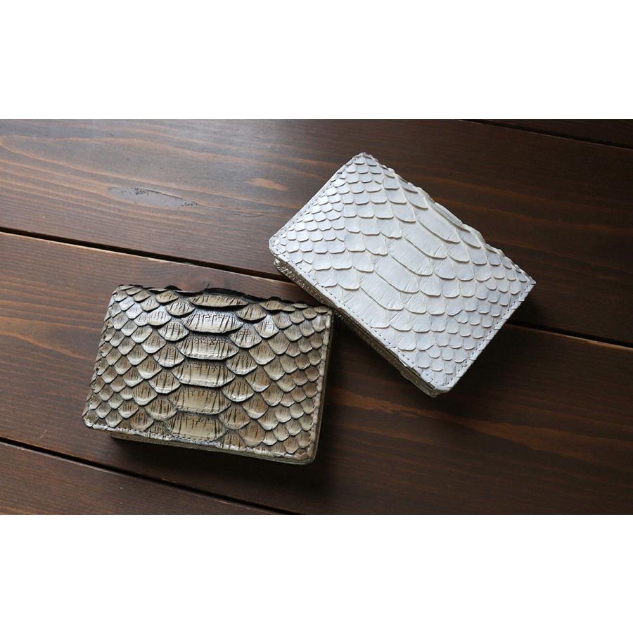 名刺入れ カードケース ヘビ革 ダイヤモンドパイソン VIA DOAN