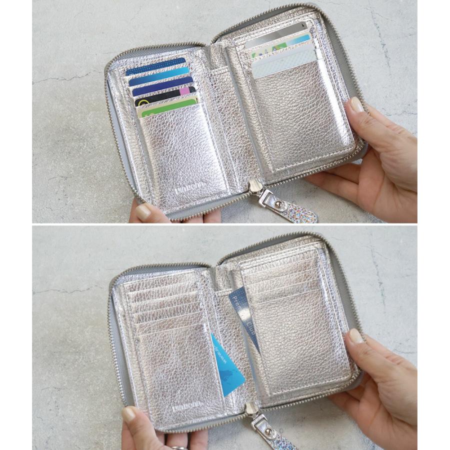 VIADOAN（ヴィアドアン） 二つ折り財布 ラウンドファスナー財布