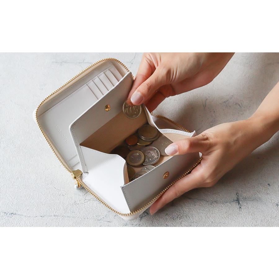 VIADOAN（ヴィアドアン） 財布 ラウンドファスナー コンパクト