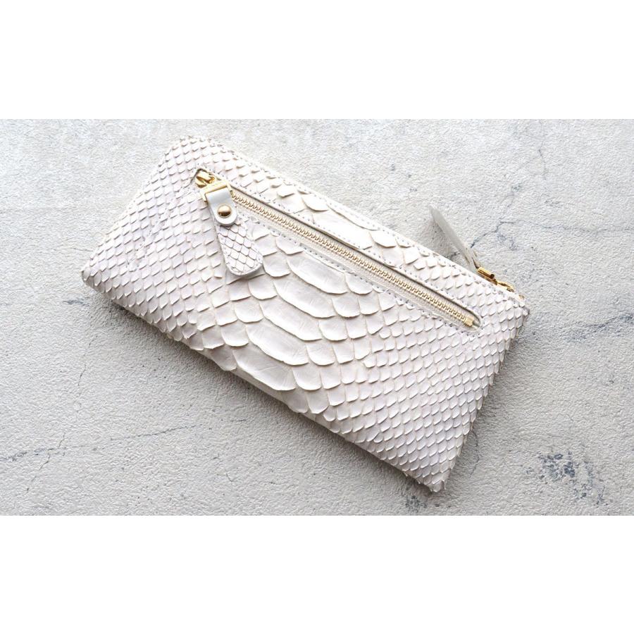 VIADOAN（ヴィアドアン） 長財布 L字ファスナー 薄型 Bran python