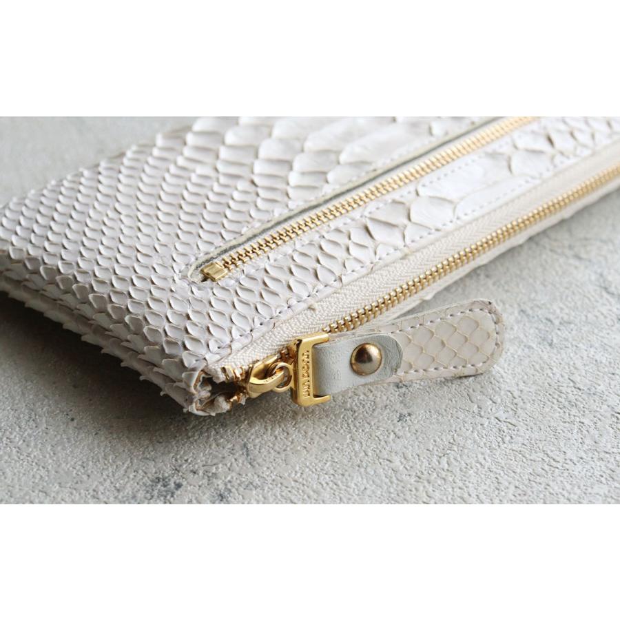 VIADOAN（ヴィアドアン） 長財布 L字ファスナー 薄型 Bran python