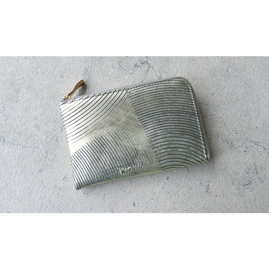 VIADOAN（ヴィアドアン） 薄型 コンパクト L字ファスナー ミニ財布 櫛