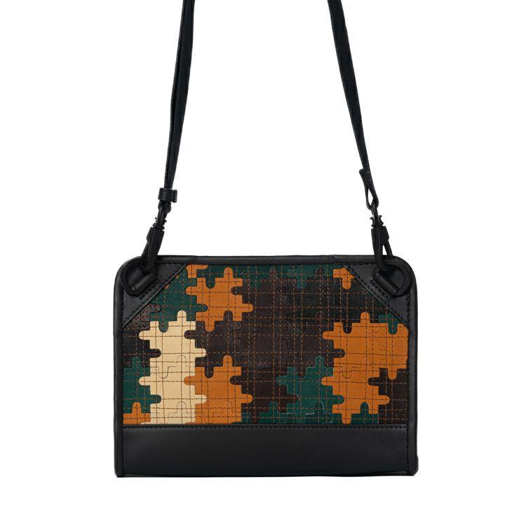 TRION トライオン　ショルダーバッグ パズル/本革/DPC100 TRION（トライオン） ショルダーバッグ クラッチバッグ グラブレザー