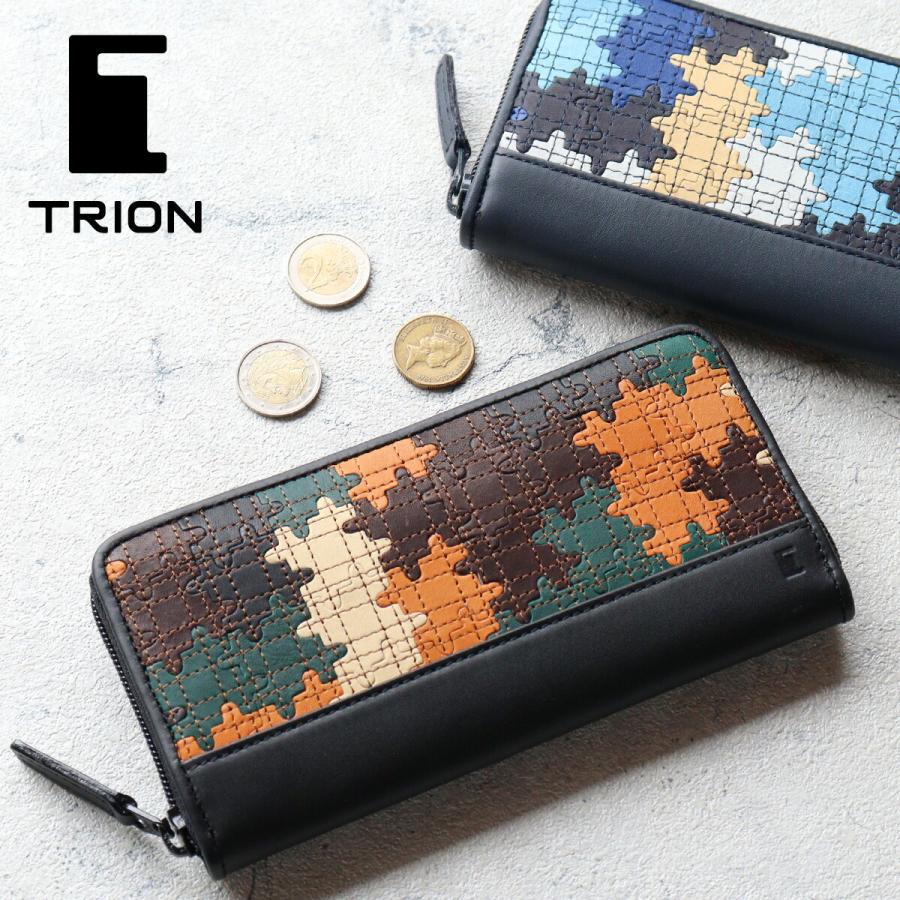 TRION（トライオン） ラウンドファスナー長財布 パズル 迷彩 DPC101 本