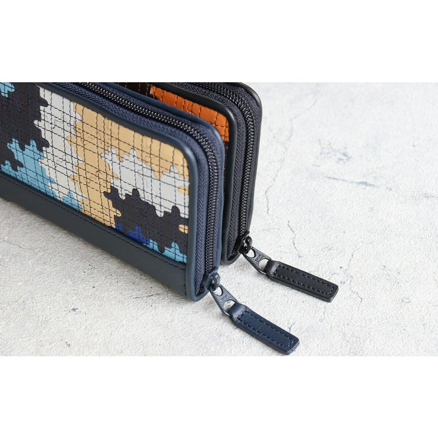 TRION（トライオン） ラウンドファスナー長財布 パズル 迷彩 DPC101 本