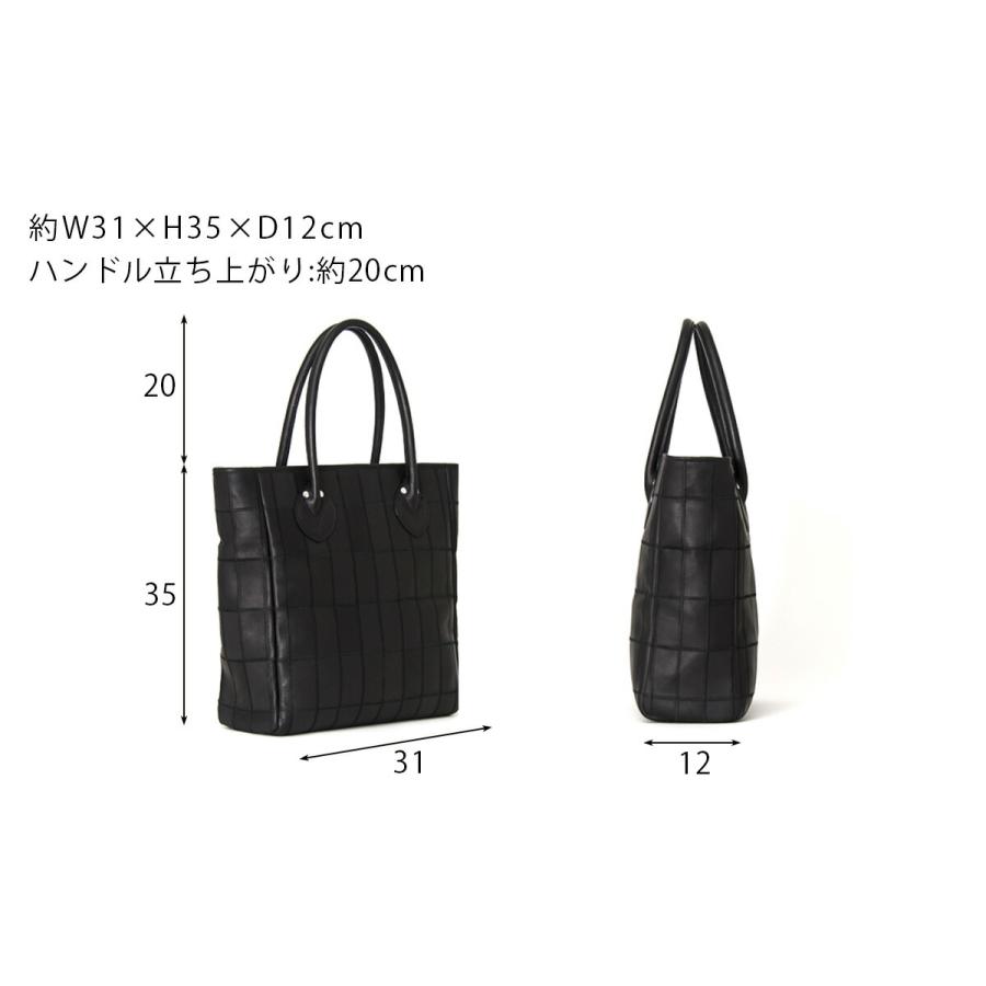 トートバッグ 縦型 TRION トライオン バッグ DPC250 本革 パネルレザー