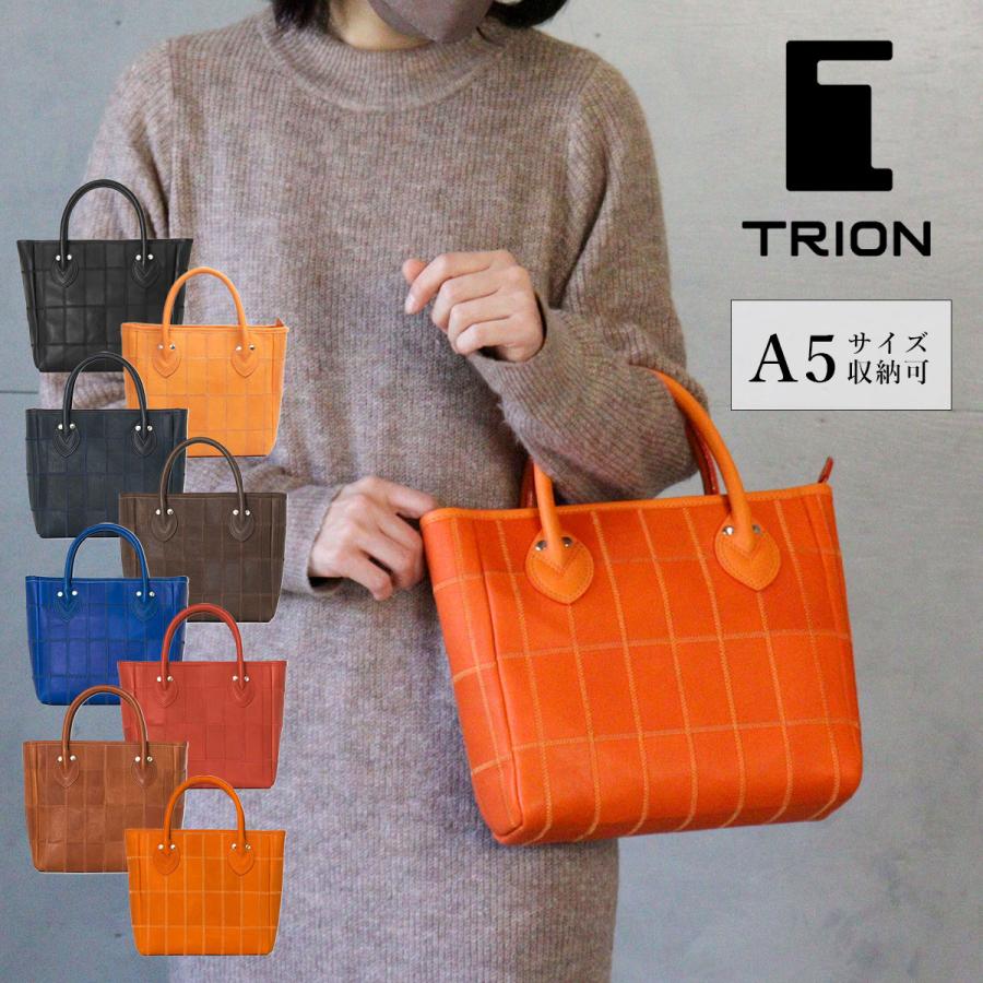 ミニトートバッグ TRION トライオン バッグ DPC252 本革 パネル ミニトートバッグ TRION トライオン バッグ DPC252 本革 パネル