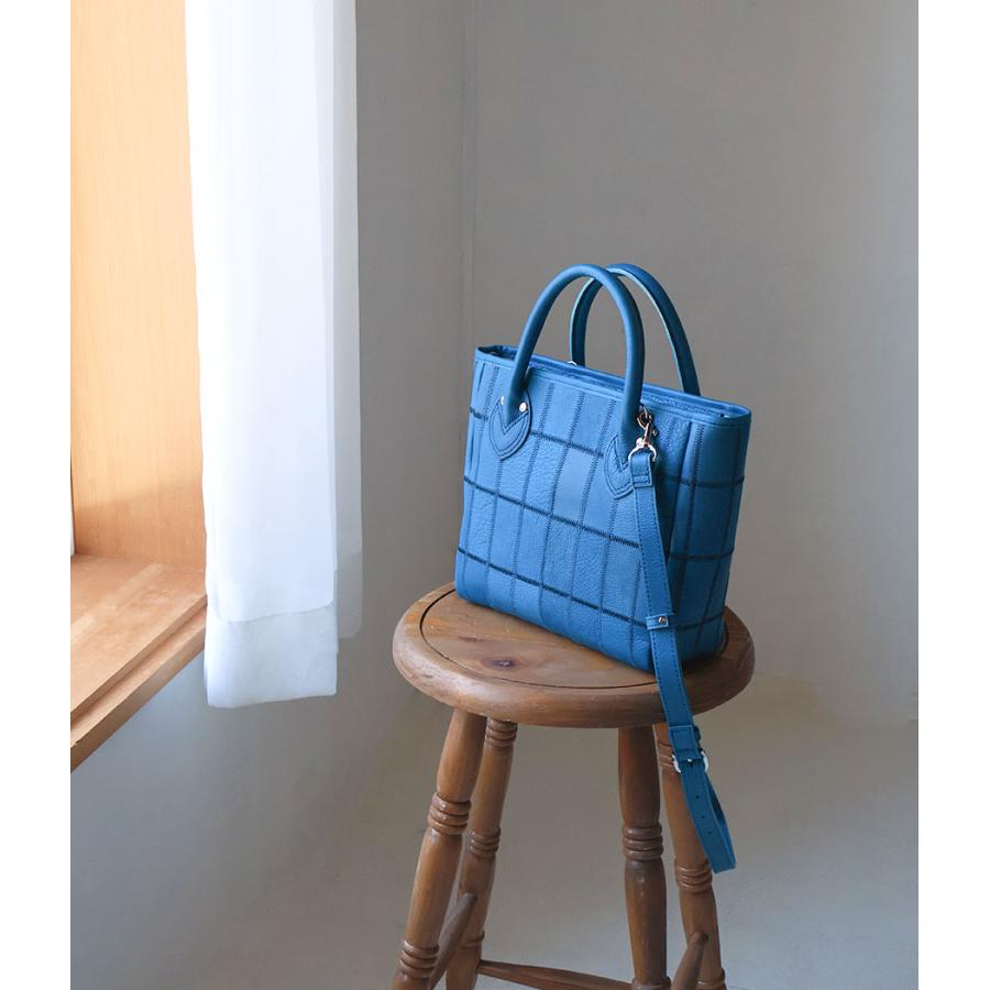 2WAYショルダー 本革 シボ革 限定カラー Cobalt Blue 小さめ TRION トライオン ミニトート グラブレザー DPC252S レディース メンズ 牛革 野球 ギフト A5の画像
