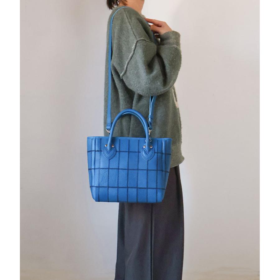 2WAYショルダー 本革 シボ革 限定カラー Cobalt Blue 小さめ TRION トライオン ミニトート グラブレザー DPC252S レディース メンズ 牛革 野球 ギフト A5の画像