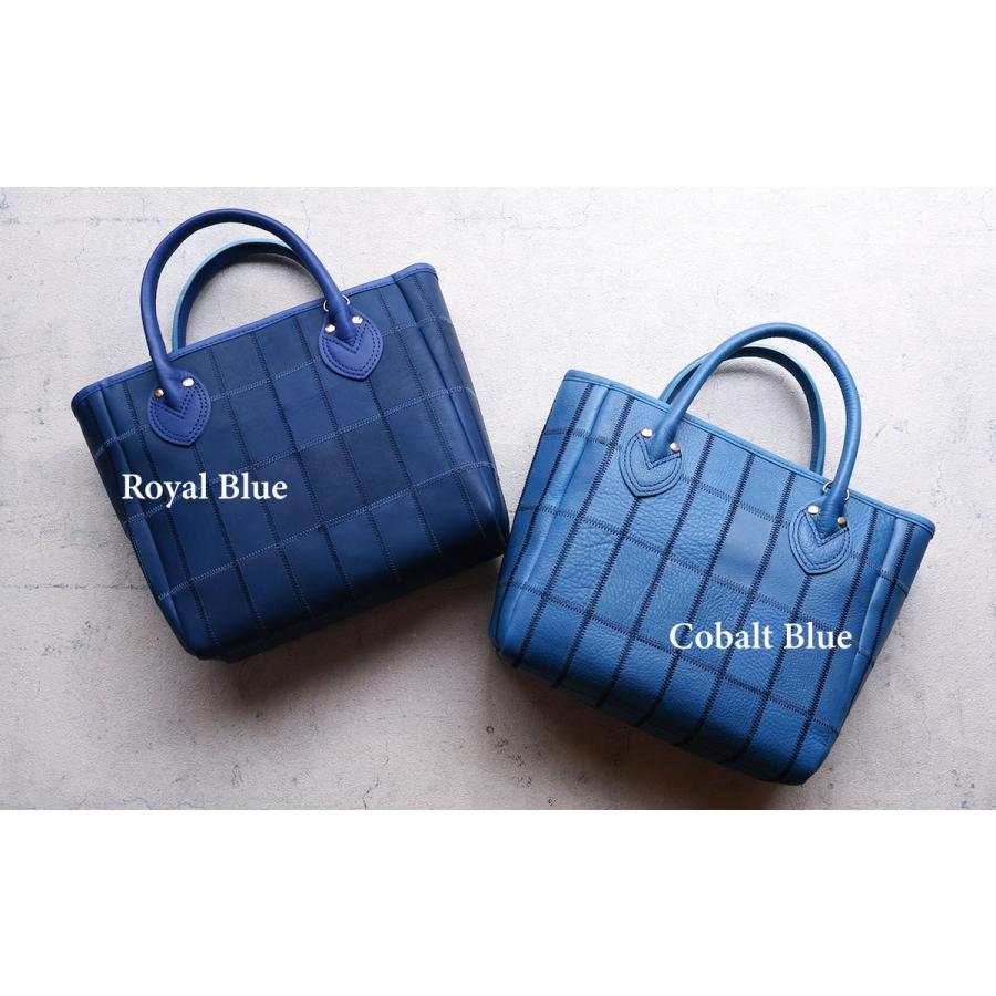 2WAYショルダー 本革 シボ革 限定カラー Cobalt Blue 小さめ TRION トライオン ミニトート グラブレザー DPC252S レディース メンズ 牛革 野球 ギフト A5の画像