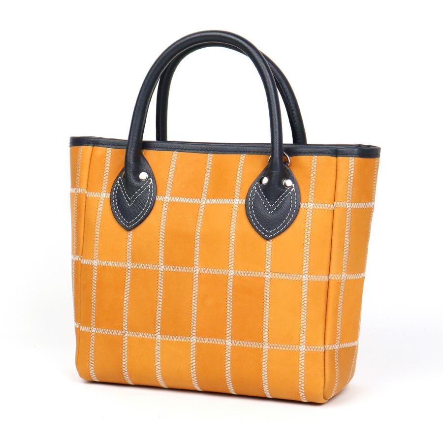 2WAYショルダー Navy×Tan 本革 小さめ TRION トライオン ミニトート