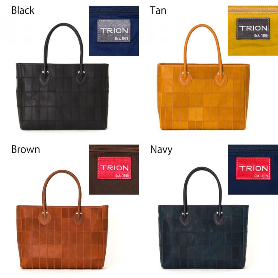 トートバッグ 横型 TRION トライオン バッグ DPC260 本革 パネルレザー