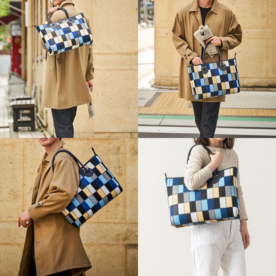 TRION トライオン DPC260M BlueMulti マルチ 横型トートバッグ 本革