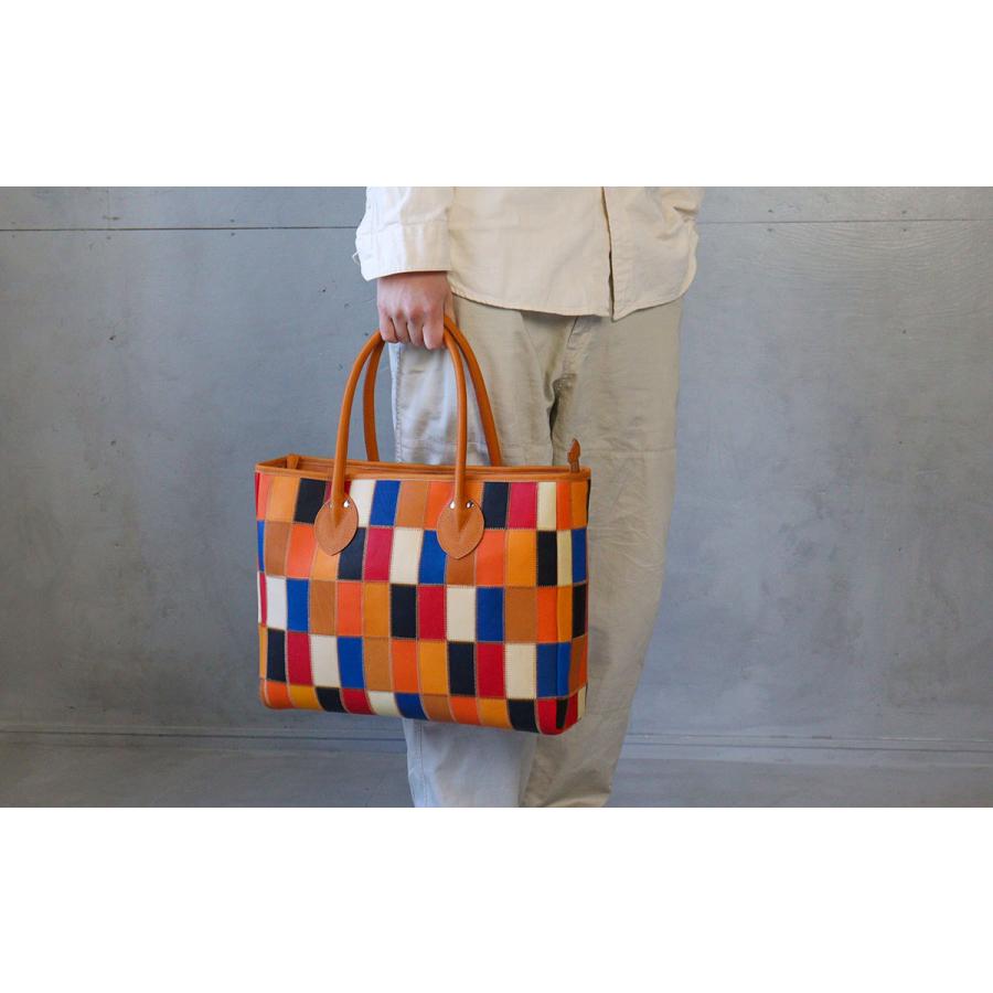 新品！TRIONトライオン トートバッグ 横型マルチカラー PANELシリーズ トートバッグ 横型 TRION トライオン バッグ DPC260M マルチカラー 本