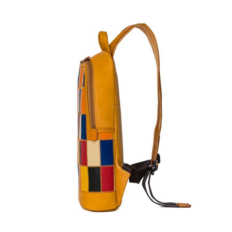 レザーリュック マルチカラー グラブレザー TRION トライオン パネル