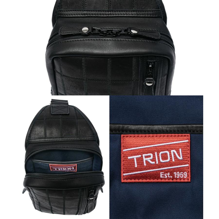 ボディバッグ グラブレザー TRION トライオン パネルレザー DPC270 本革グラブレザー A5の画像