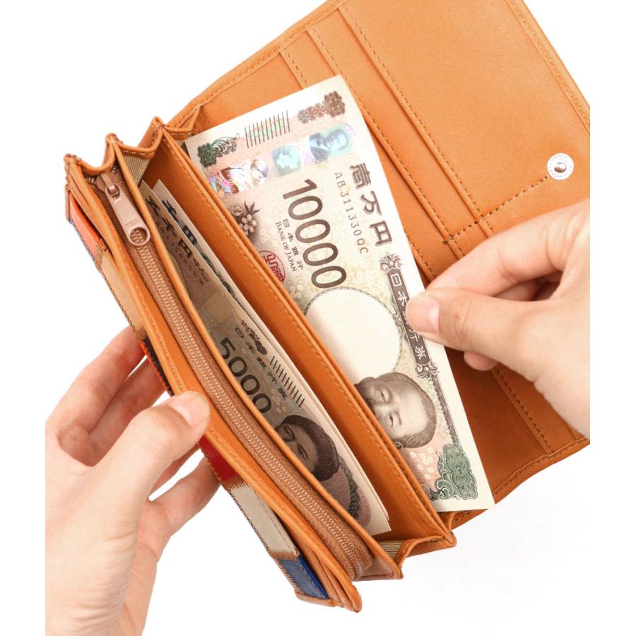 TRION（トライオン） 長財布 かぶせ長財布 財布 DPC801MR 本革 パネル