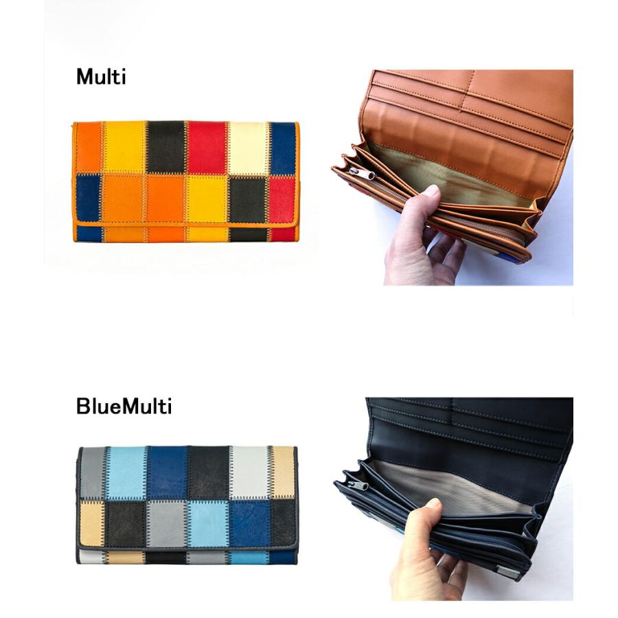 TRION（トライオン） 長財布 かぶせ長財布 財布 DPC801MR 本革 パネル